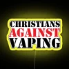 Anti-Vaping Neon Sign for Christian Homes and Churches with Rainbow Colors