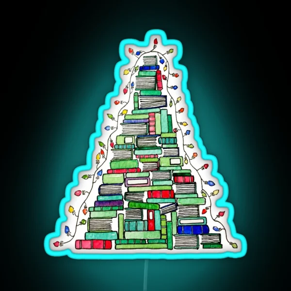 Christmas Book Tree 2017 RGB Neon Sign