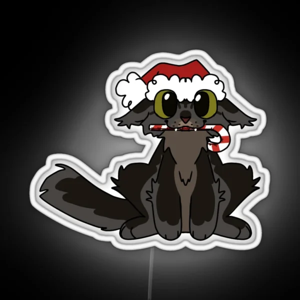 Christmas Kitty RGB Neon Sign