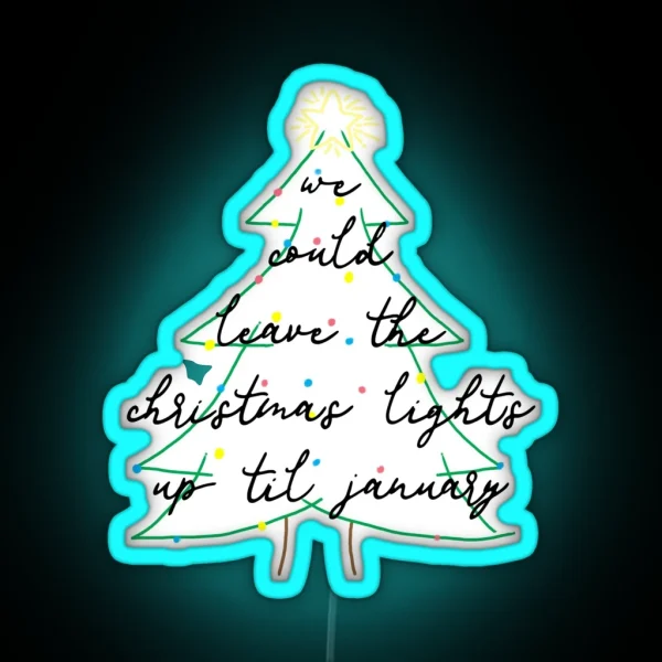 Christmas Lights 3 RGB Neon Sign