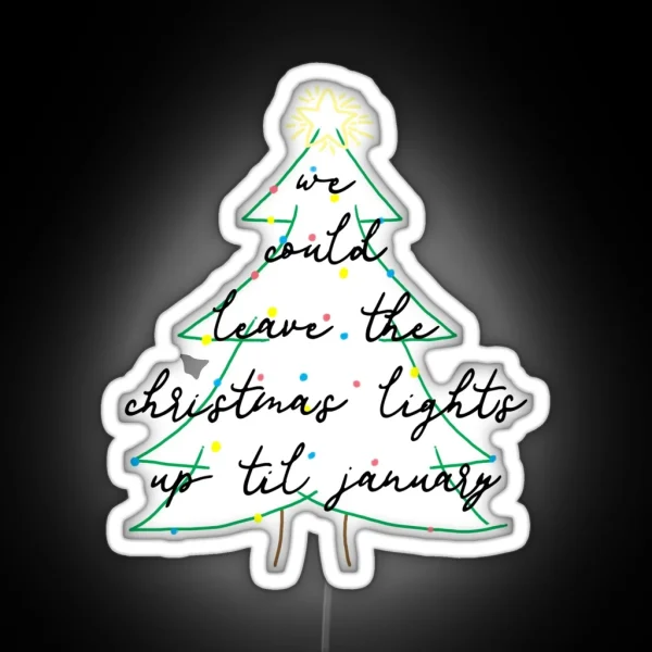 Christmas Lights 3 RGB Neon Sign