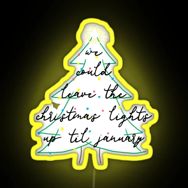 Christmas Lights 3 RGB Neon Sign
