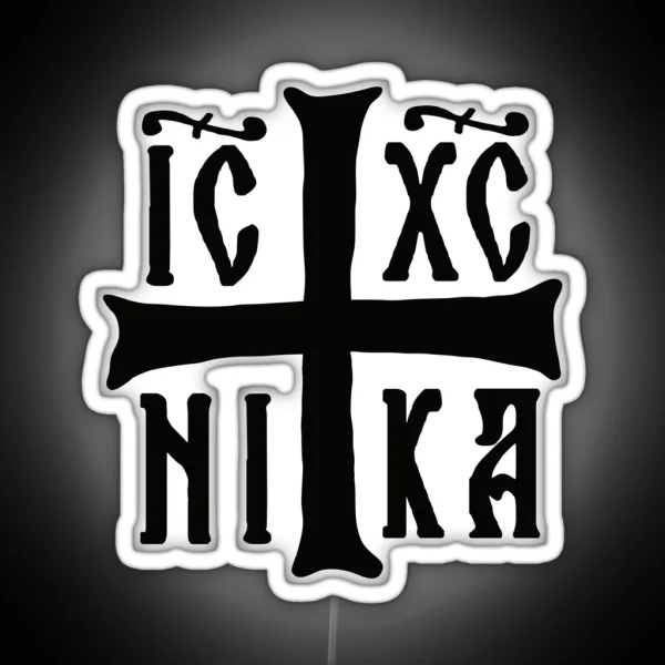 Christogram IC XC NIKA Jesus Christ Is Orthodox Winner RGB Neon Sign