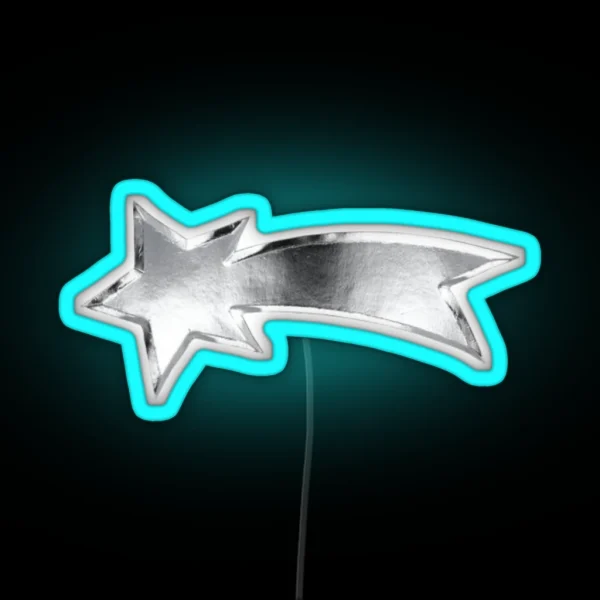 Chrome Comet RGB Neon Sign