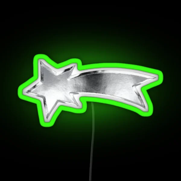 Chrome Comet RGB Neon Sign
