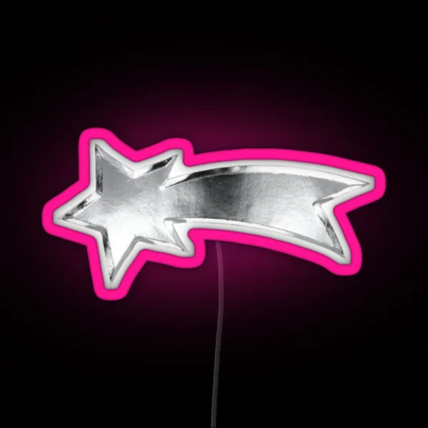 Chrome Comet RGB Neon Sign