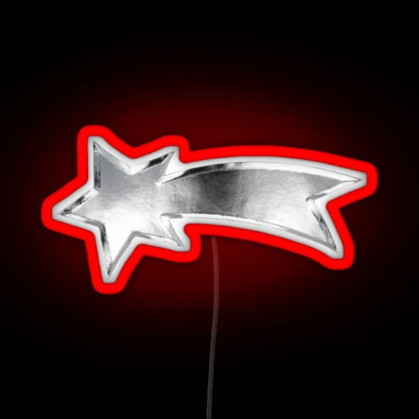 Chrome Comet RGB Neon Sign
