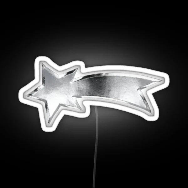 Chrome Comet RGB Neon Sign