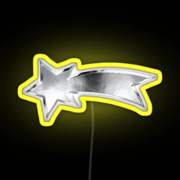 Chrome Comet RGB Neon Sign