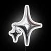 Glowing Chrome Stars LED Sign with Color-Changing RGB Neon Lights