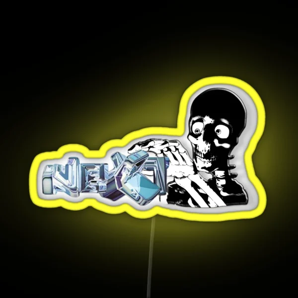 Chrome Y2k Aesthetic Skeleton RGB Neon Sign