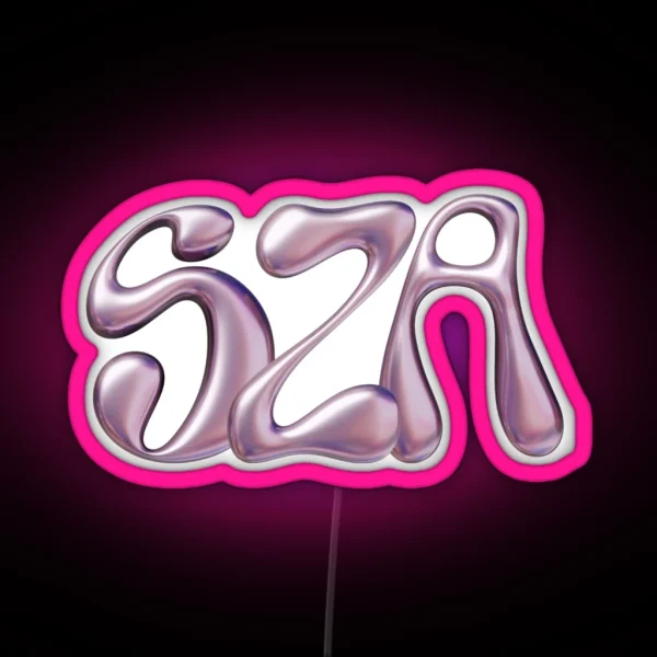 Chrome Y2K SZA RGB Neon Sign