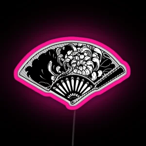 Chrysanthemum Fan RGB Neon Sign