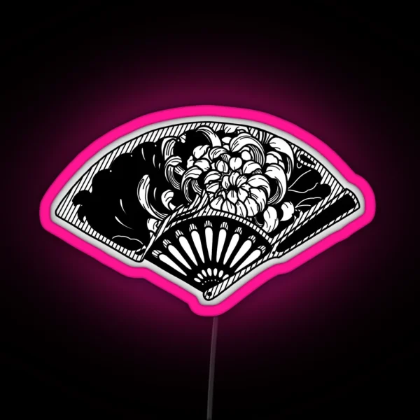 Chrysanthemum Fan RGB Neon Sign