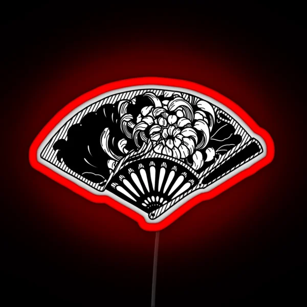 Chrysanthemum Fan RGB Neon Sign