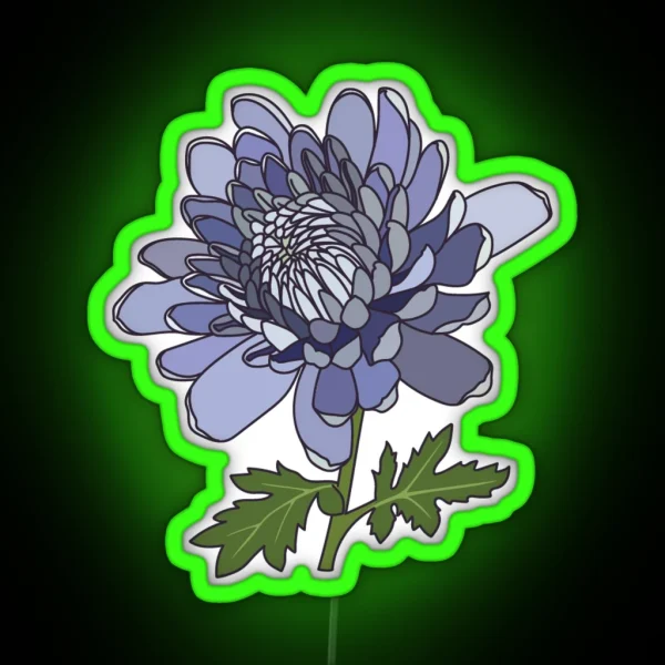 Chrysanthemum RGB Neon Sign