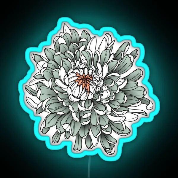 Chrysanthemum RGB Neon Sign