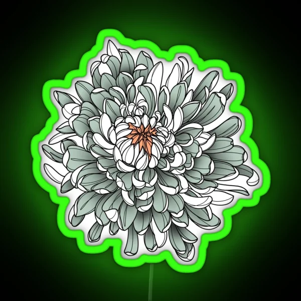 Chrysanthemum RGB Neon Sign