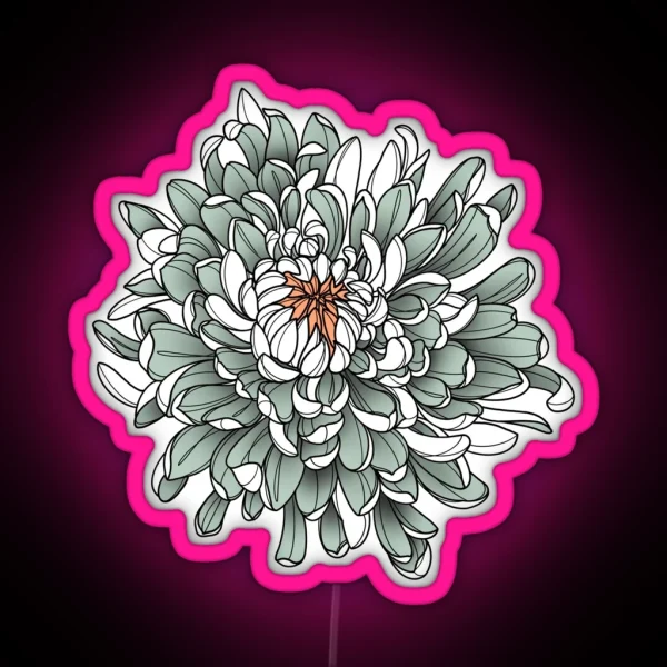Chrysanthemum RGB Neon Sign