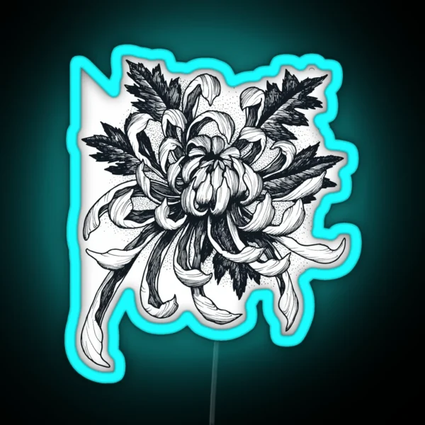 CHRYSANTHEMUM RGB Neon Sign