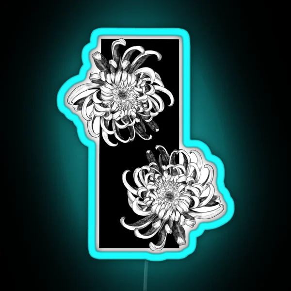 Chrysanthemum RGB Neon Sign