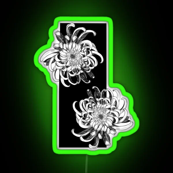 Chrysanthemum RGB Neon Sign