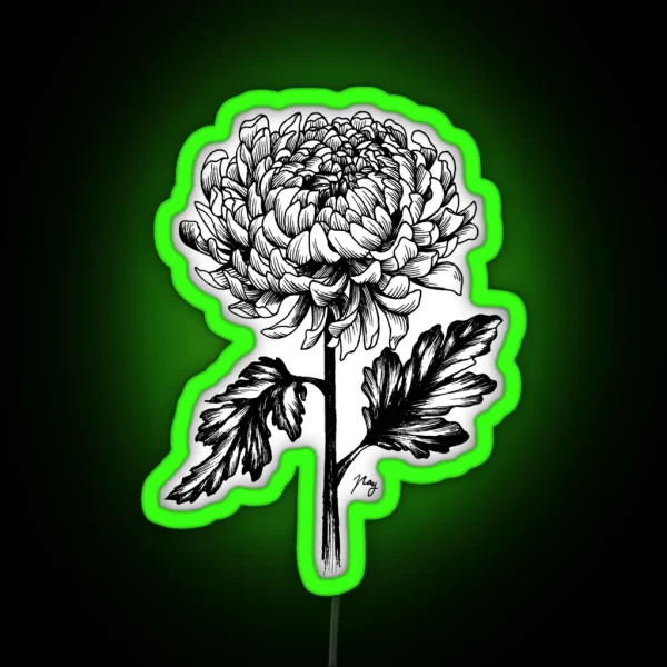 Chrysanthemum RGB Neon Sign