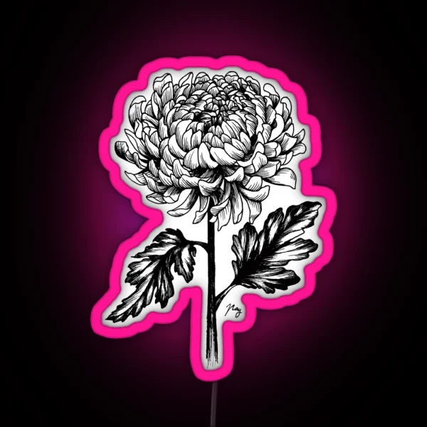 Chrysanthemum RGB Neon Sign