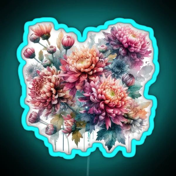 Chrysanthemum RGB Neon Sign