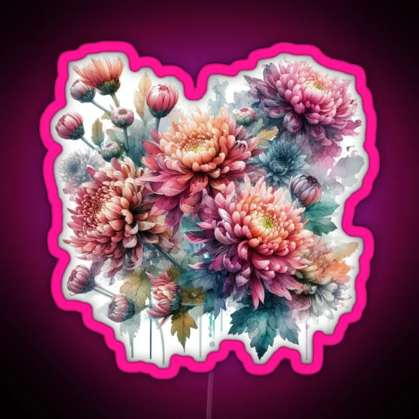 Chrysanthemum RGB Neon Sign