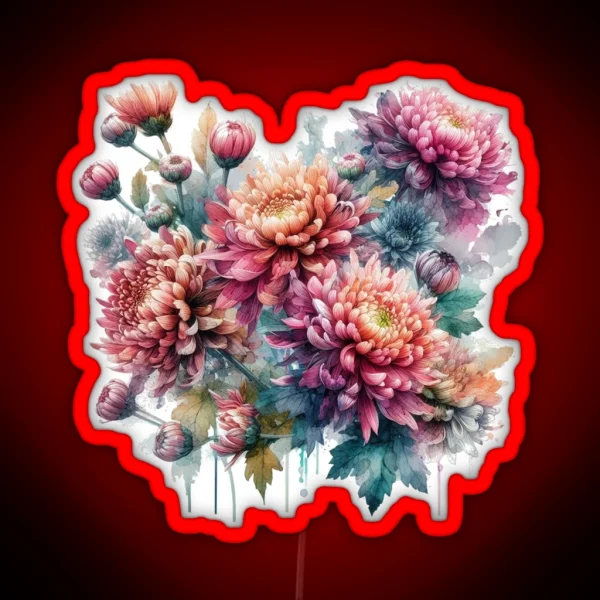 Chrysanthemum RGB Neon Sign