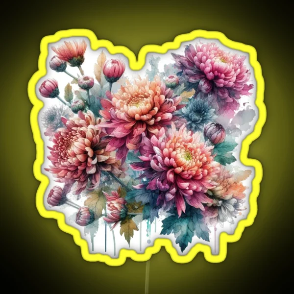 Chrysanthemum RGB Neon Sign