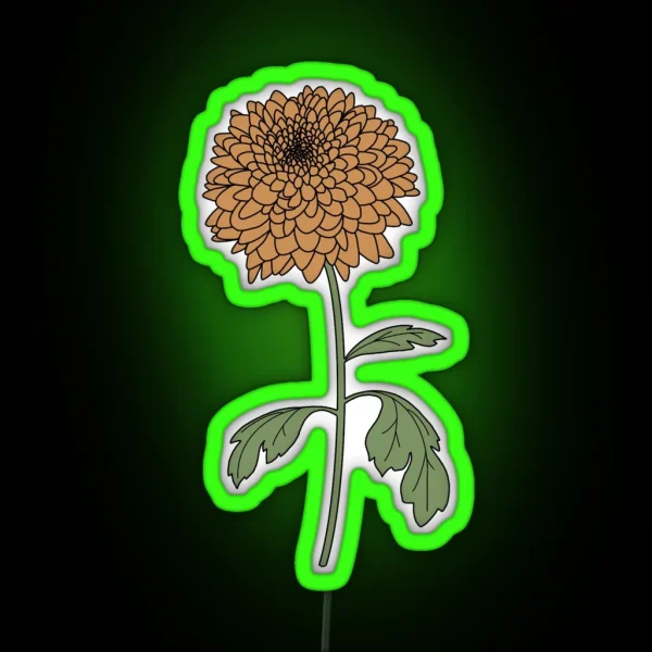 Chrysanthemum RGB Neon Sign