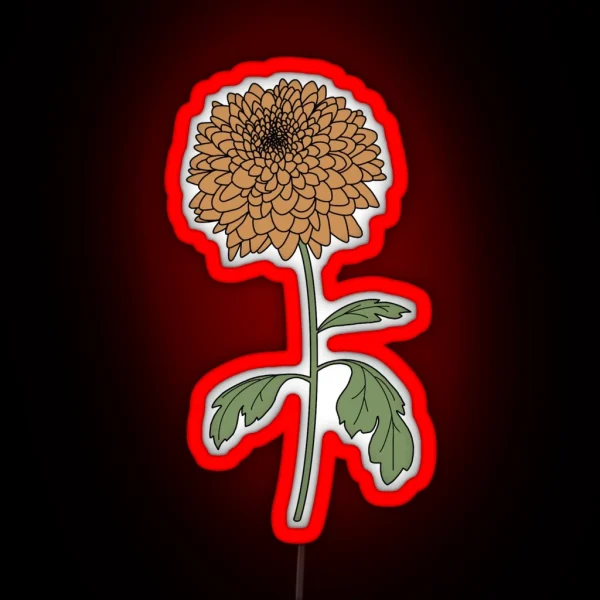 Chrysanthemum RGB Neon Sign