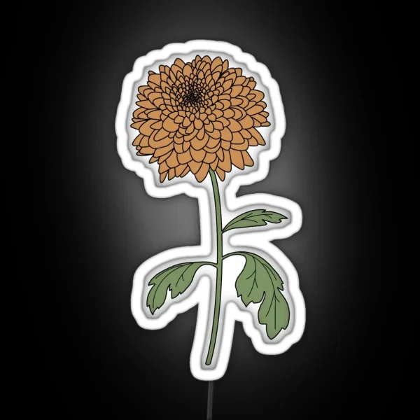 Chrysanthemum RGB Neon Sign