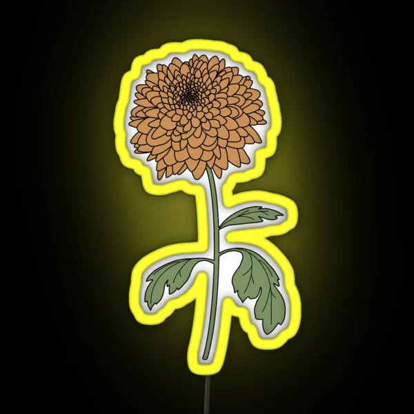 Chrysanthemum RGB Neon Sign