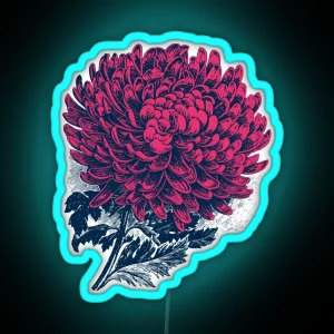 Chrysanthemum RGB Neon Sign