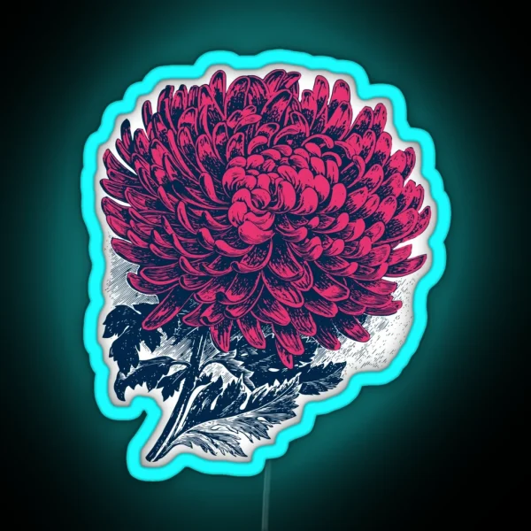 Chrysanthemum RGB Neon Sign