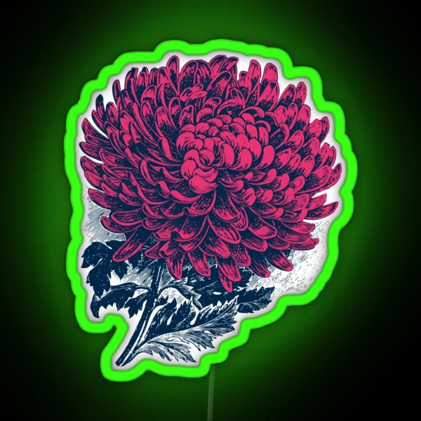 Chrysanthemum RGB Neon Sign