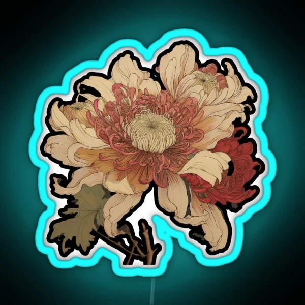 Chrysanthemum RGB Neon Sign