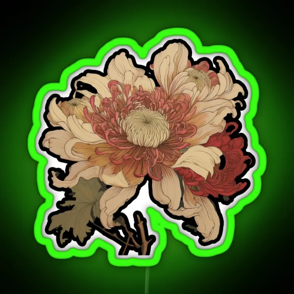 Chrysanthemum RGB Neon Sign