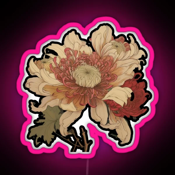Chrysanthemum RGB Neon Sign