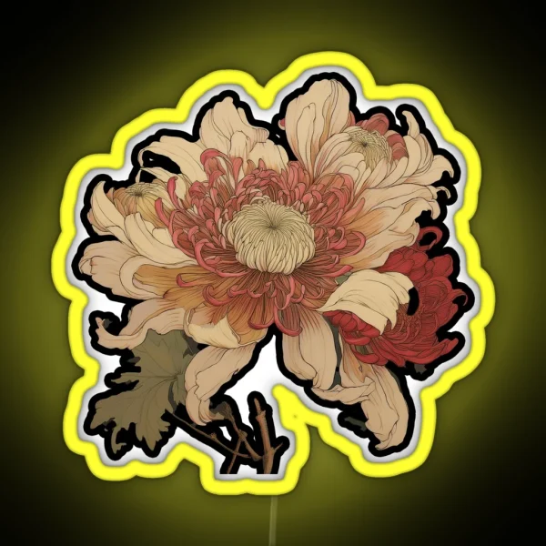 Chrysanthemum RGB Neon Sign