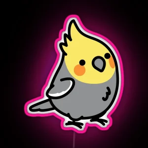 Chubby Cockatiel RGB Neon Sign