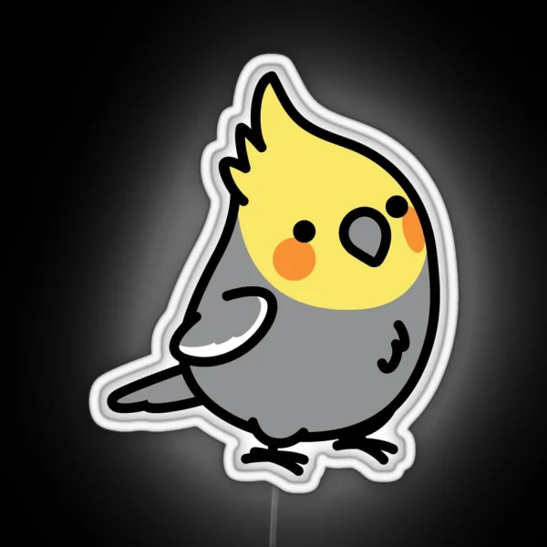 Chubby Cockatiel RGB Neon Sign