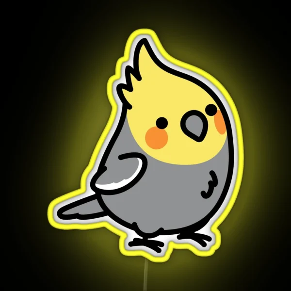 Chubby Cockatiel RGB Neon Sign