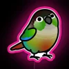 Vibrant Bird-Inspired Customizable RGB Neon Sign with Colorful Parrot Display