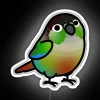 Add vibrant Parrot-inspired flair with our colorful Cheeky Chick sign.