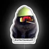 Neon Cigarette Smoking Cat LED Sign with Color-Changing RGB Lights