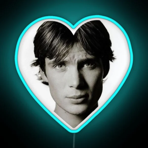 Cillian Murphy Heart RGB Neon Sign